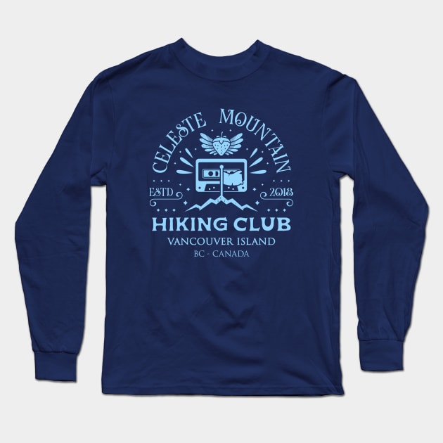 Celeste Mountain Hiking Crest Long Sleeve T-Shirt by Lagelantee